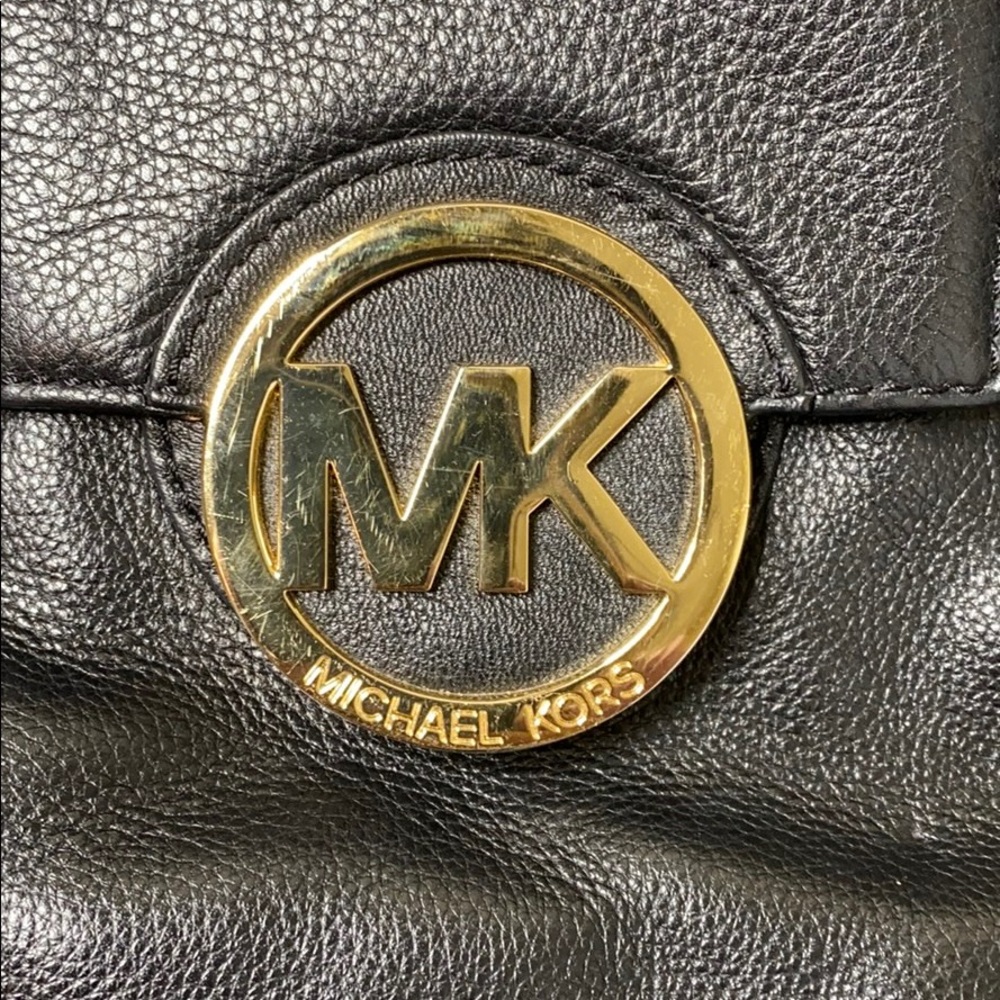 Michael Kors Black Leather Purse - Picture 6 of 6
